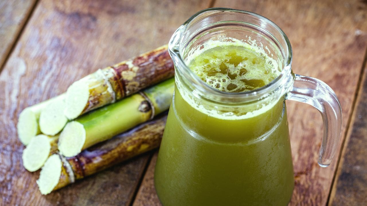 a bottle of sugarcane