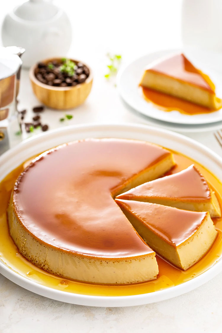 Bánh flan làm từ whipping cream