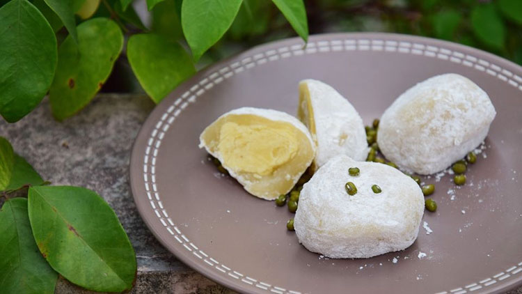 Chi tiết cách làm bánh mochi nhân đậu xanh