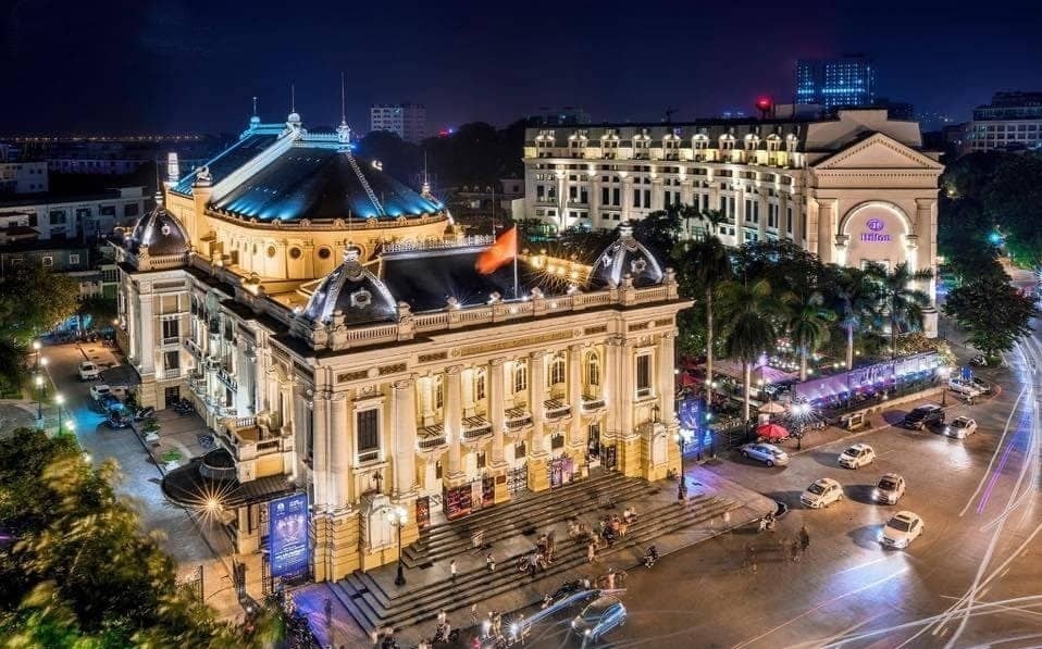 Hanoi Opera House is a mark of French culture in the capital