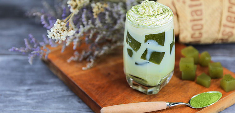 Latte Matcha Jelly Cream