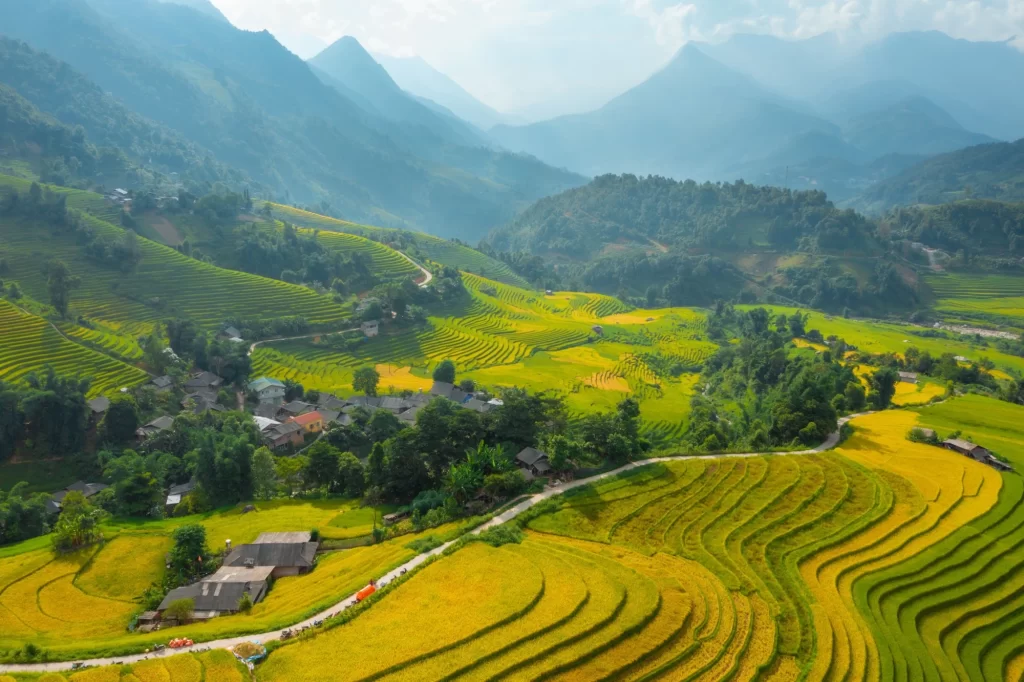 Những thửa ruộng bậc thang là kết hợp hài hòa giữa vẻ đẹp của tạo hóa và sự khéo léo, cần mẫn của biết bao thế hệ người dân địa phương