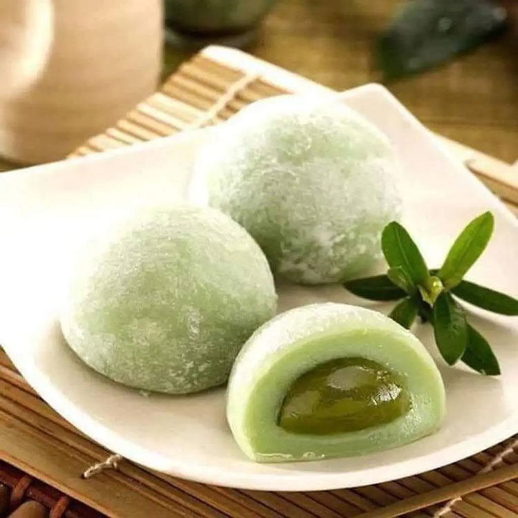 Các bước cách làm bánh mochi trà xanh nhật bản