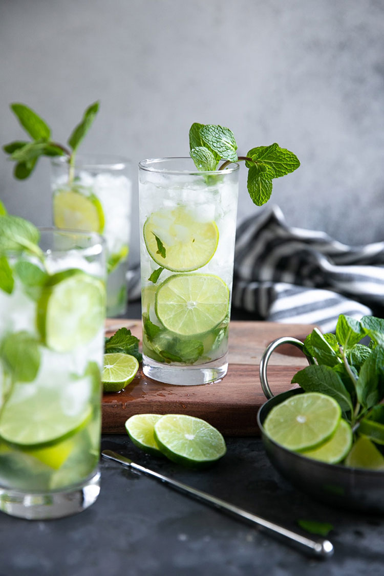 Các bước cách pha mojito bạc hà