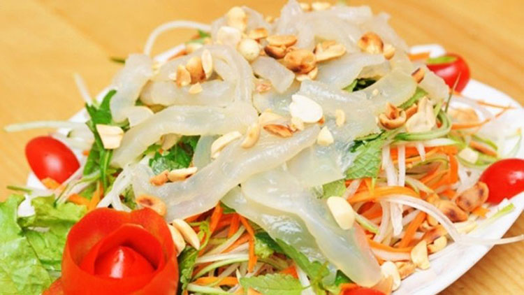 Các bước thực hiệnlàm gỏi sứa bắp chuối