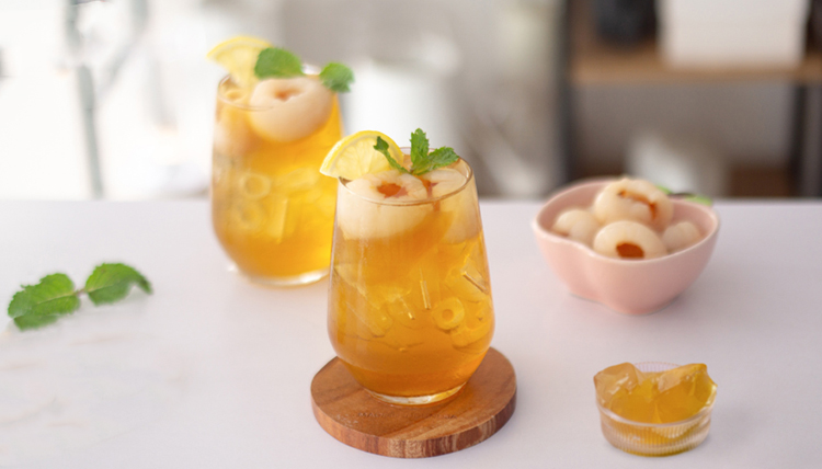 Các bước Cách làm trà vải nha đam
