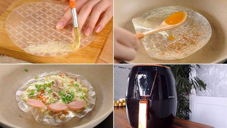 Cách Làm Bánh Tráng Nướng Bằng Nồi Chiên Không Dầu