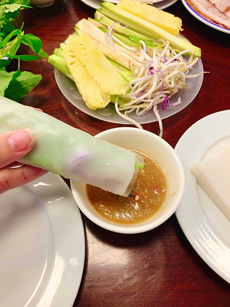 Cách pha mắm nêm chấm bánh tráng cuốn thịt heo