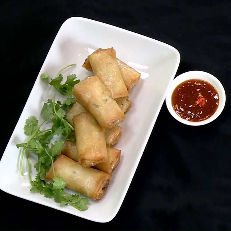 Cách làm nem chay khoai môn thơm ngon, giòn rụm