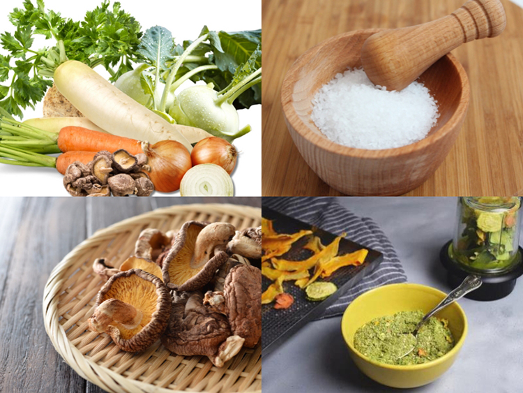 Các bước Cách làm hạt nêm chay từ rau củ