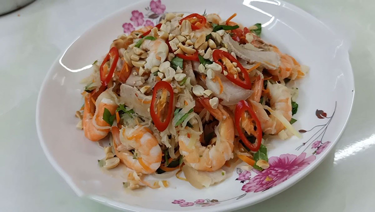 Cách làm nộm tôm chua ngọt thanh mát, hấp dẫn