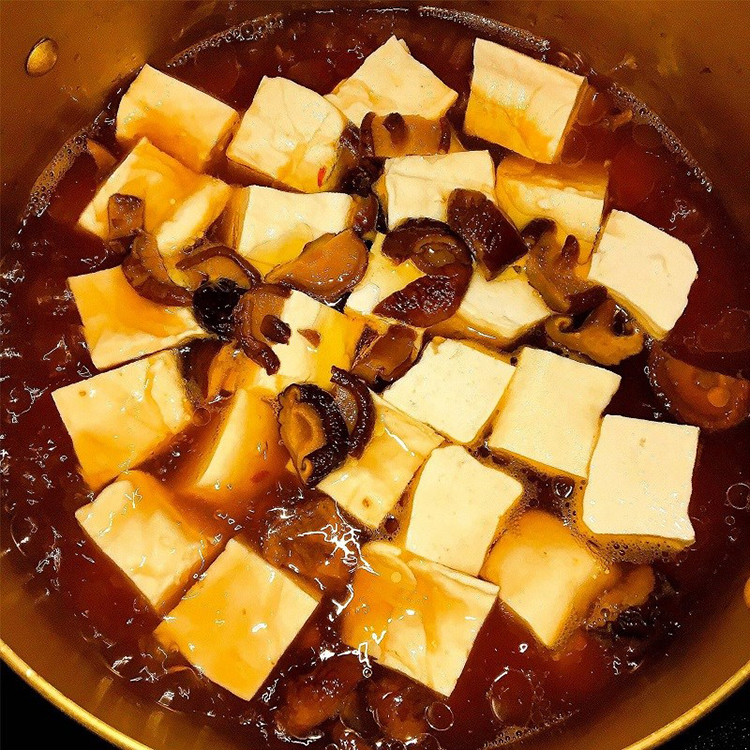 Các bước cách làm đậu phụ kho nấm hương