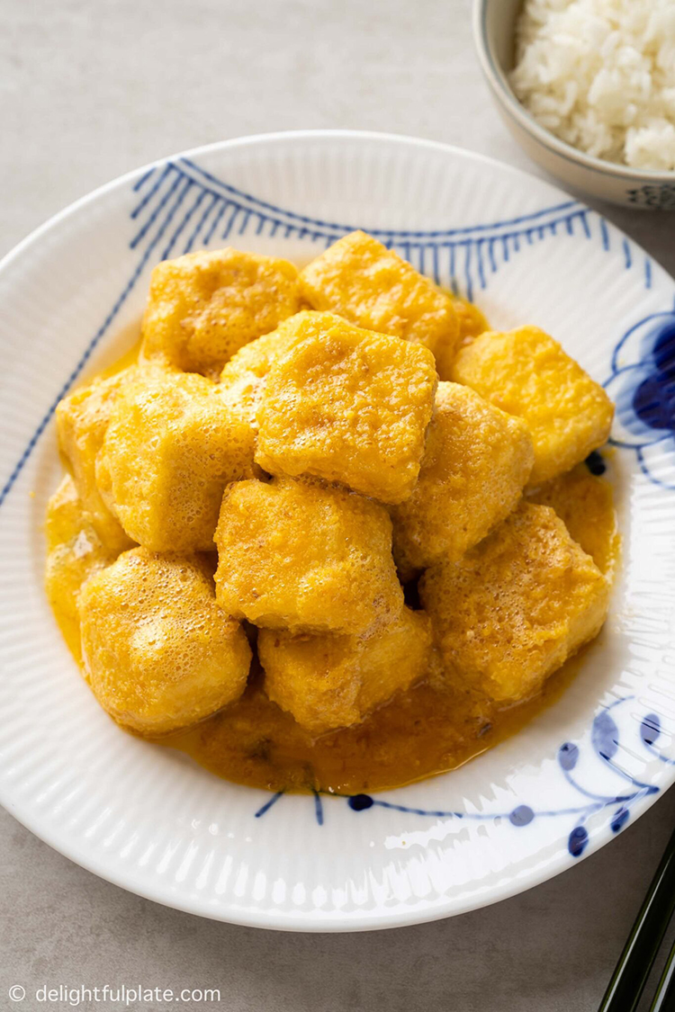 Cách làm món đậu phụ chiên trứng