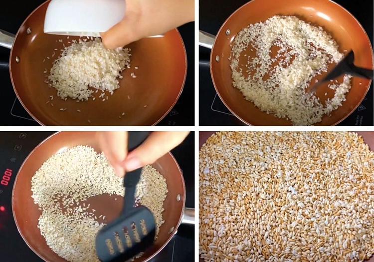 Cách làm sữa gạo rang bằng máy làm sữa hạt tại nhà