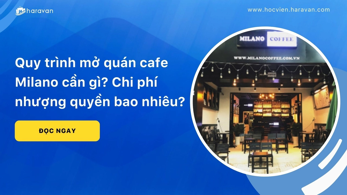 lộ trình mở quán cafe nhượng quyền 12 tuần