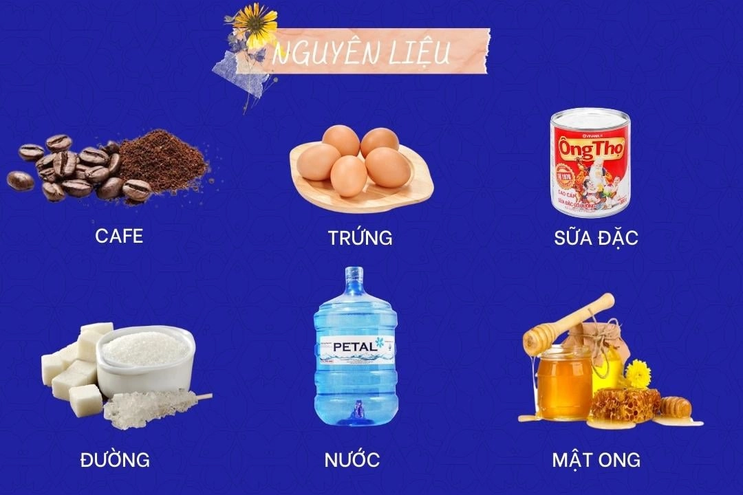 checklist từng bước làm cafe trứng