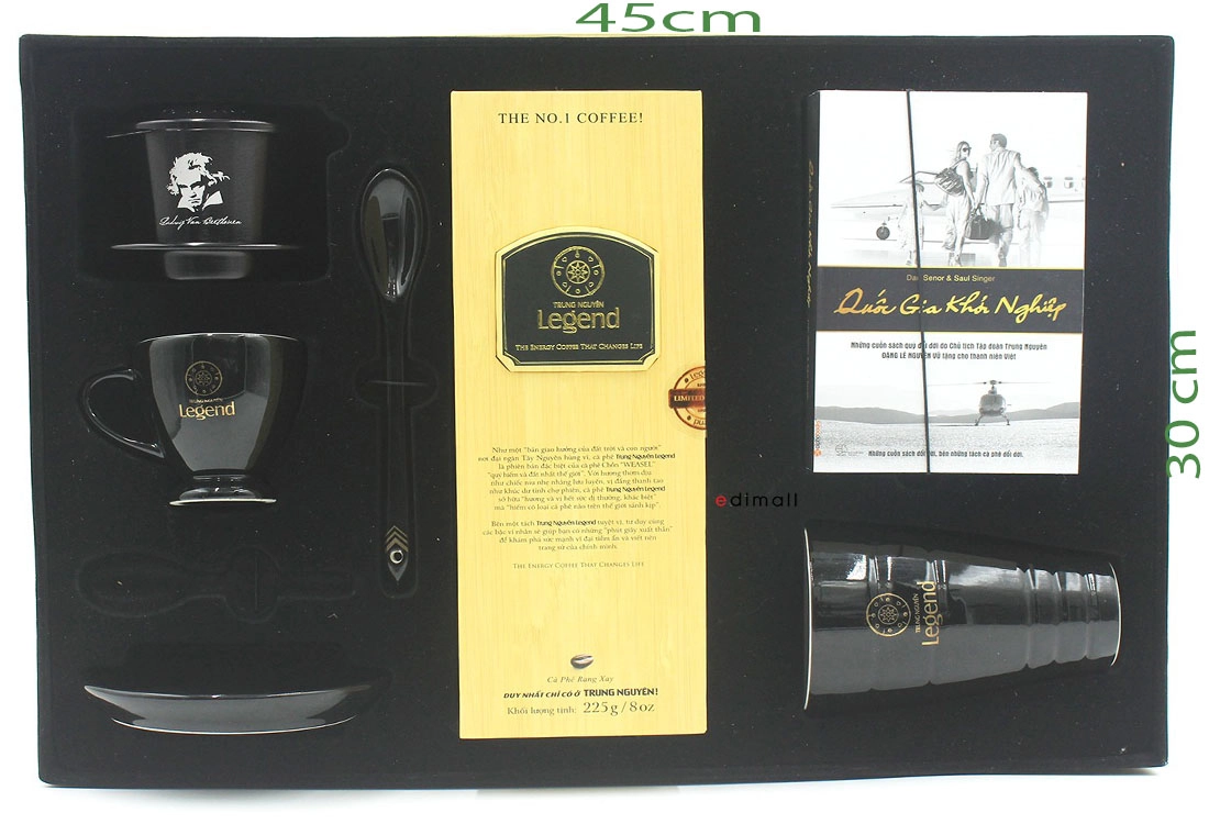 bộ dụng cụ phin cà phê Trung Nguyên
