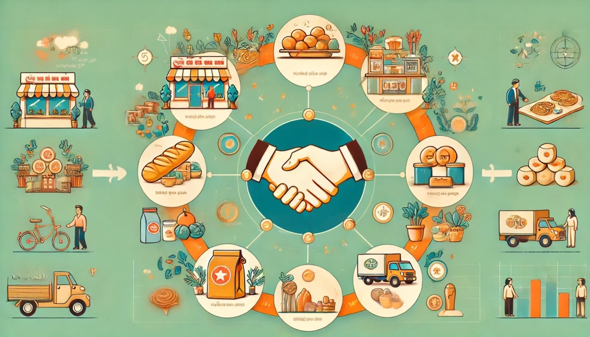 sơ đồ chi phí nhượng quyền Arobi minh họa