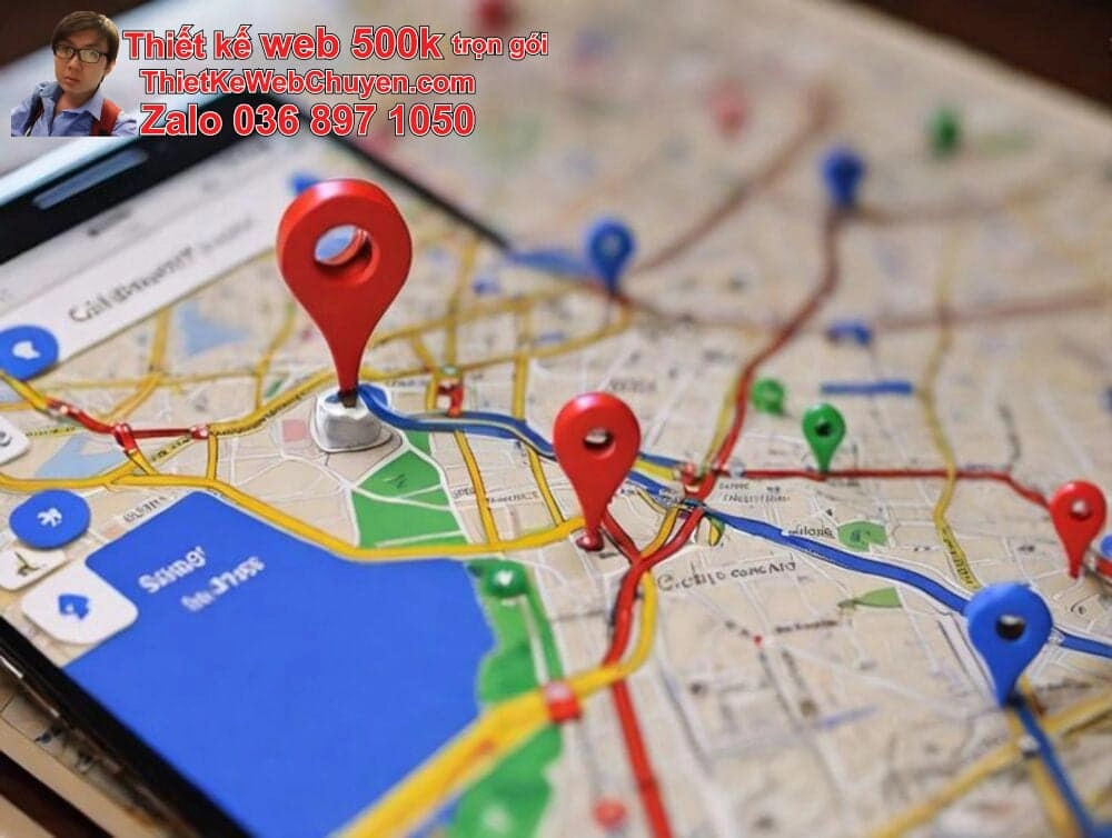 bản đồ google maps hiển thị nhiều điểm Viva