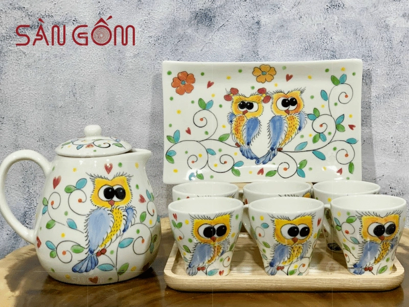 coc gom Bat Trang bat nuoc giu am