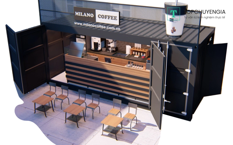 góc ngã tư có quán Cafe Milano nhiều xe máy