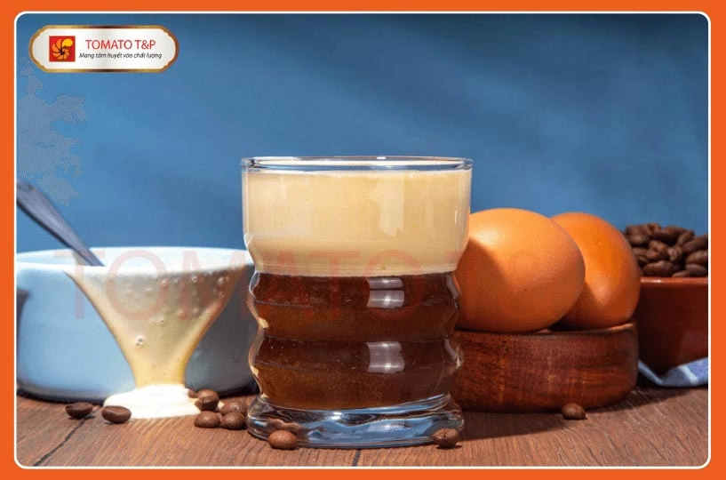 Ly cà phê trứng lạnh lớp kem dày