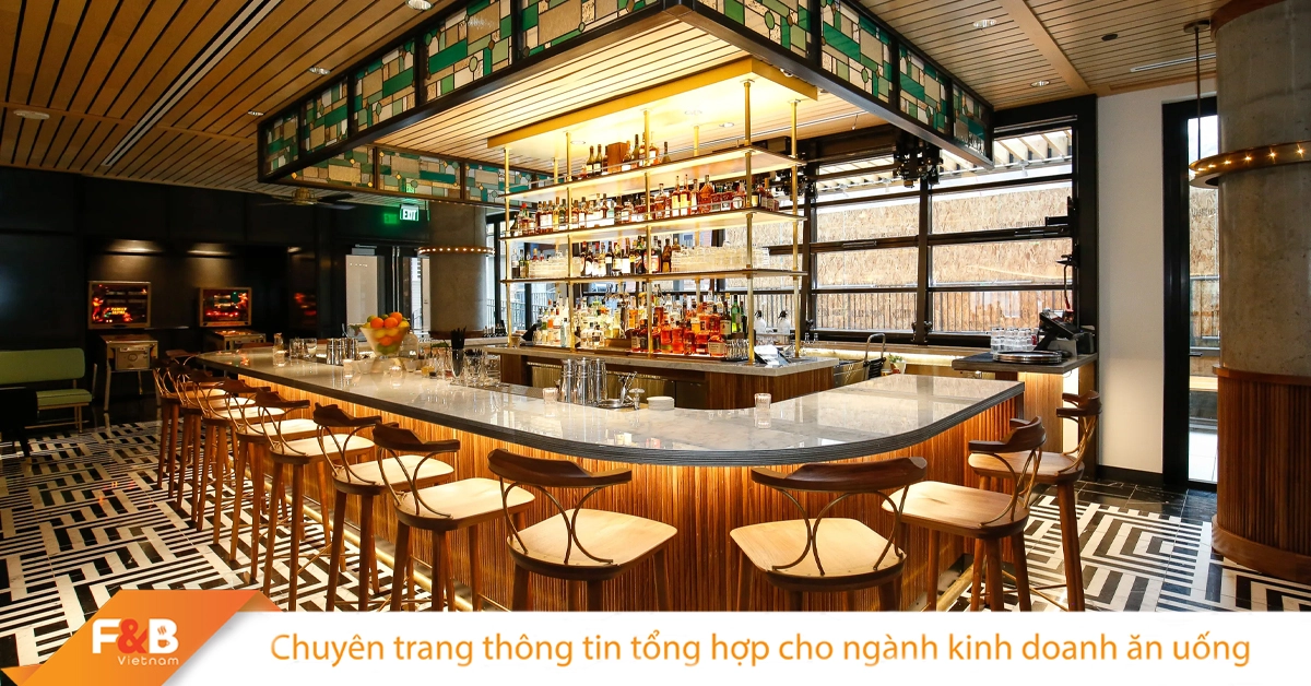 layout quầy bar tối ưu của Laha Cafe