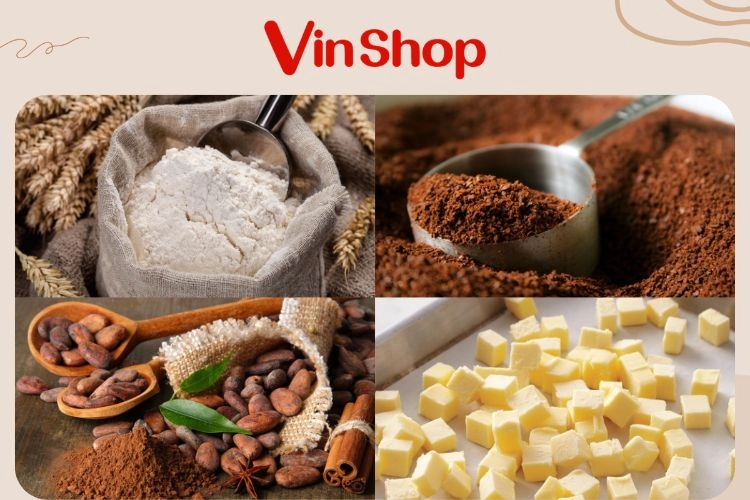 cà phê trứng kèm bánh quy bơ và cacao rắc