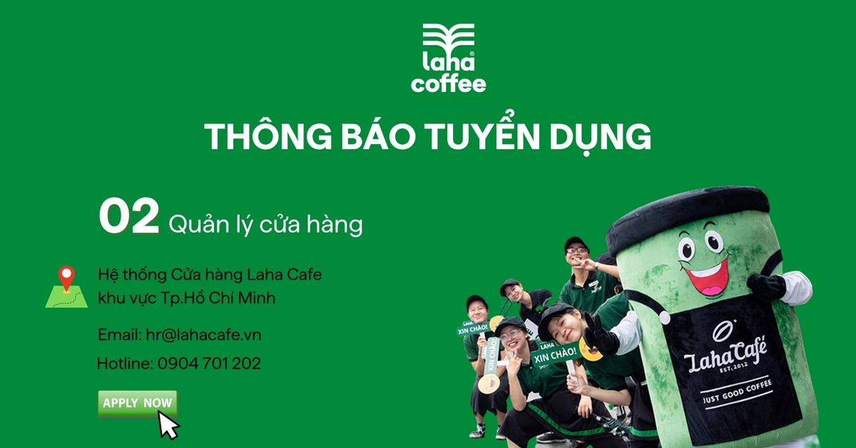 quản lý cửa hàng Laha Coffee xem báo cáo