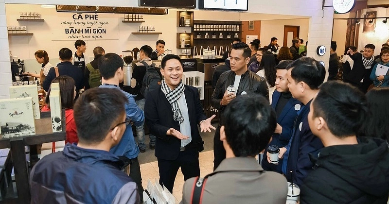 sơ đồ mô hình nhượng quyền cà phê cộng đơn vị và khu vực