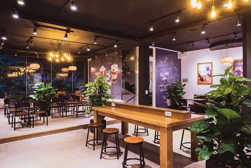 bảng checklist mở quán Cafe Milano treo tường
