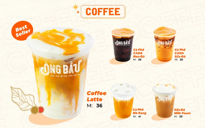 bảng chi phí nhượng quyền Cà phê Ông Bầu