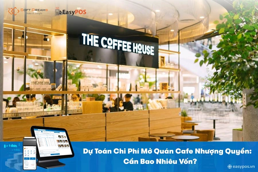 bảng dự toán chi phí nhượng quyền cafe mang đi