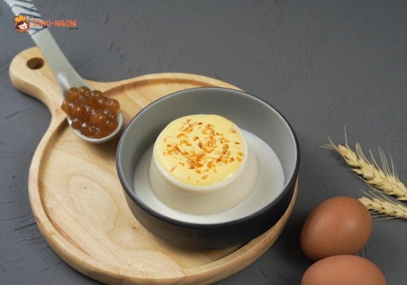 bảo quản kem trứng trong hũ thủy tinh đậy kín