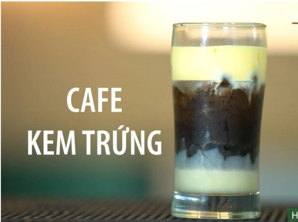 cà phê trứng đá và kem trứng hấp dẫn