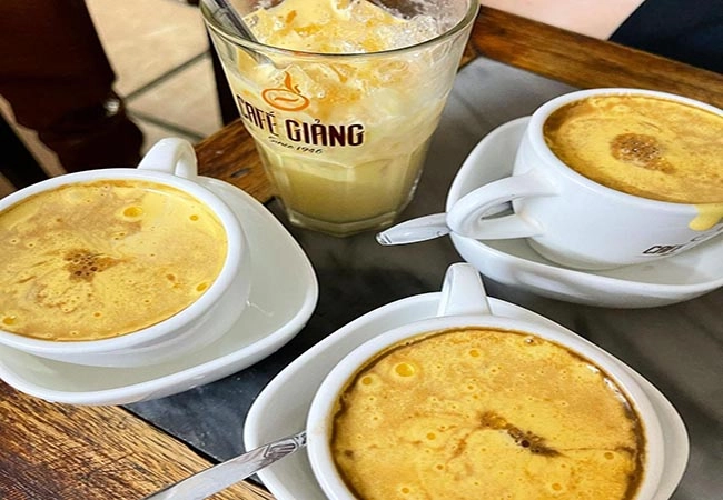 Cà phê trứng Giảng Hà Nội đặc sánh