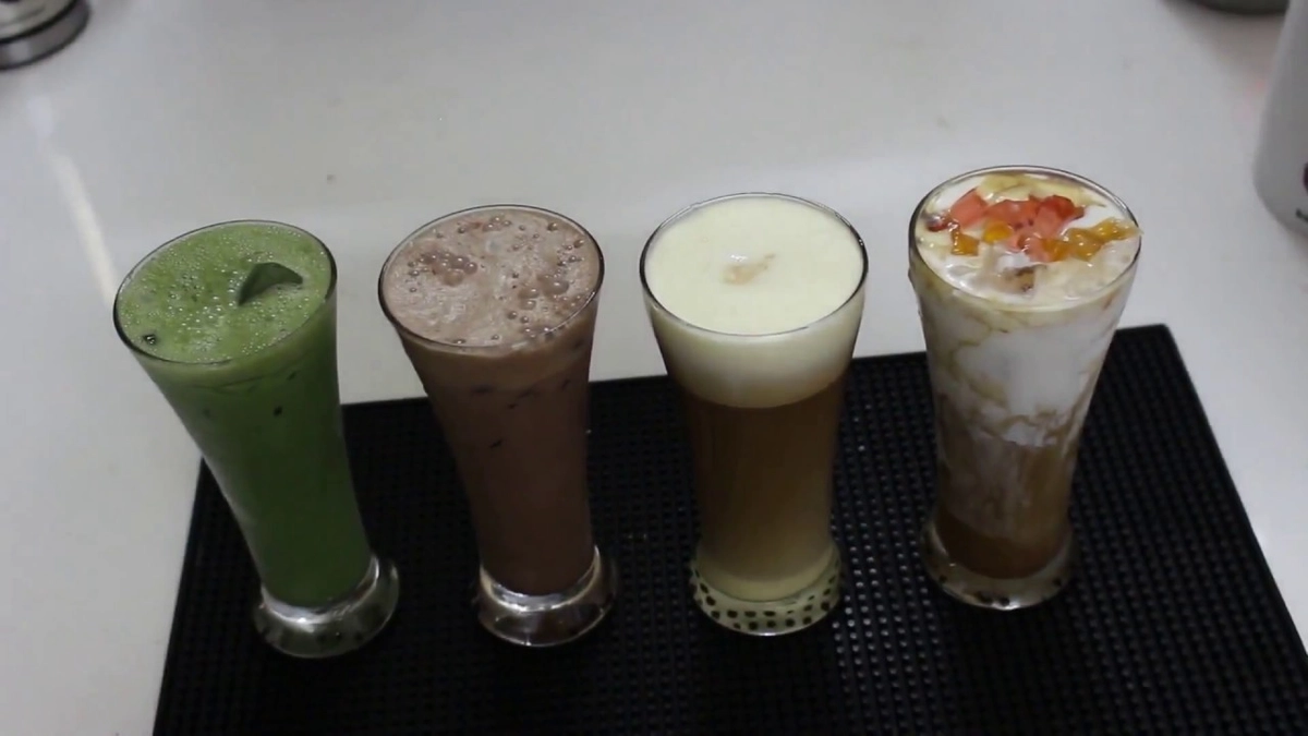 Cà phê trứng matcha cacao muối biển