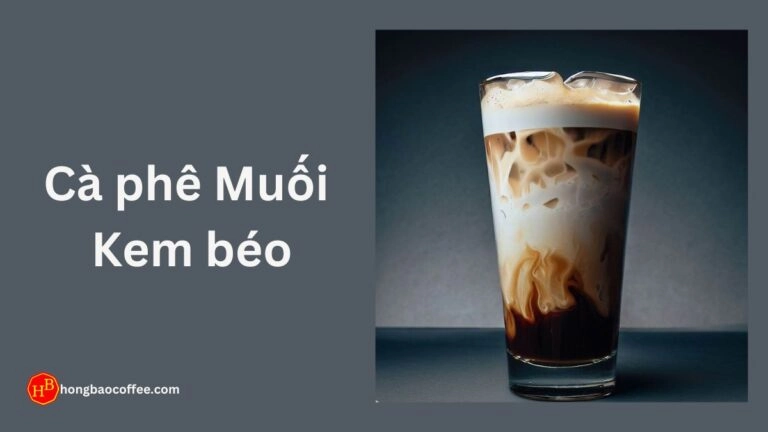 cốc cà phê trứng muối béo mịn hấp dẫn
