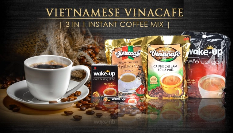 G7 3in1 đặt cạnh Vinacafe và Nescafé