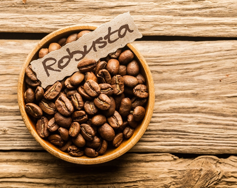 hạt Arabica Robusta và trứng gà cho món cà phê
