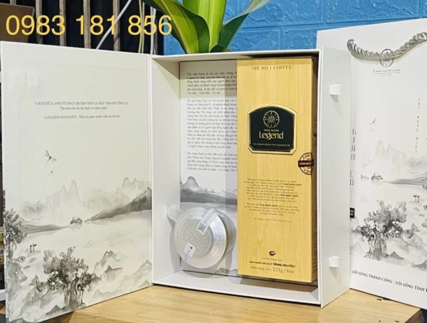 Hộp quà cà phê Trung Nguyên cho sinh nhật sếp