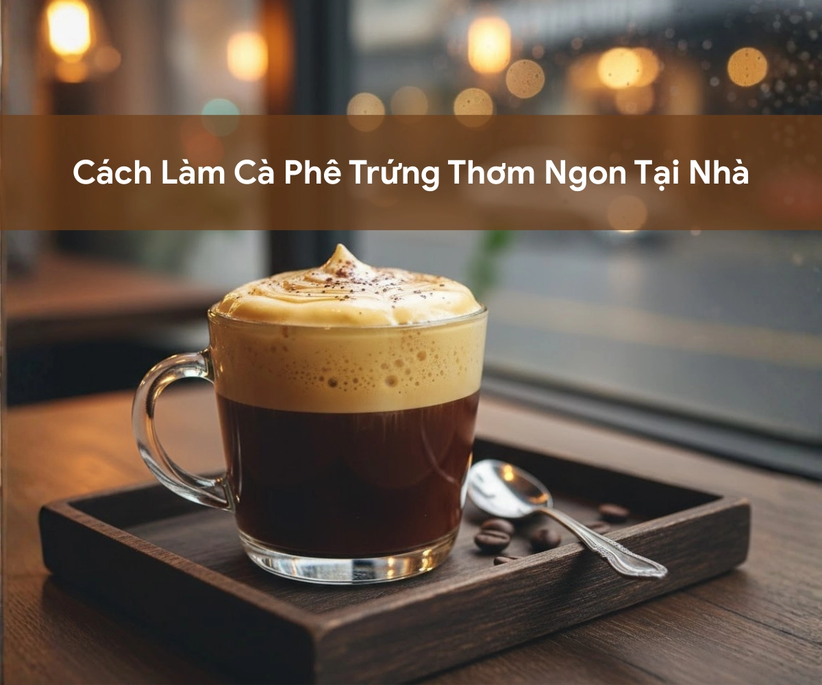 ly cà phê trứng hoàn hảo ngay tại nhà