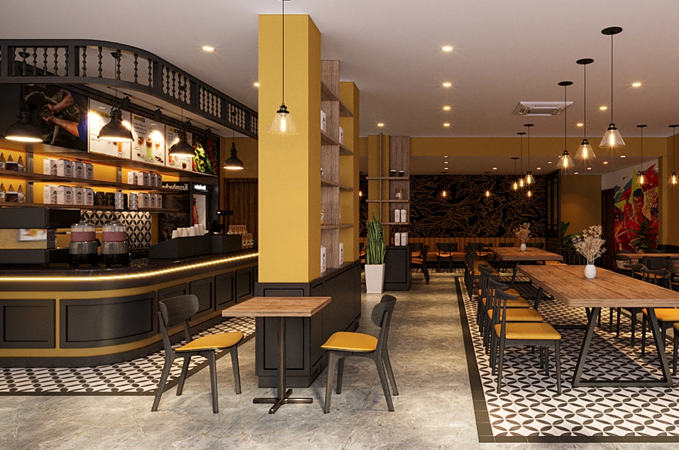 mặt bằng đẹp cho nhượng quyền cafe mang đi góc ngã tư