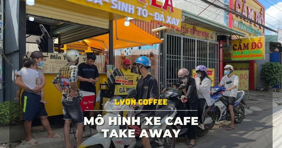 mô hình nhượng quyền cafe mang đi đa dạng tại phố