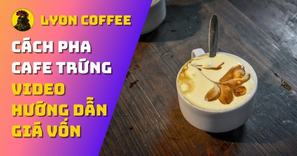 nguyên liệu làm cà phê kem trứng trên bàn gỗ