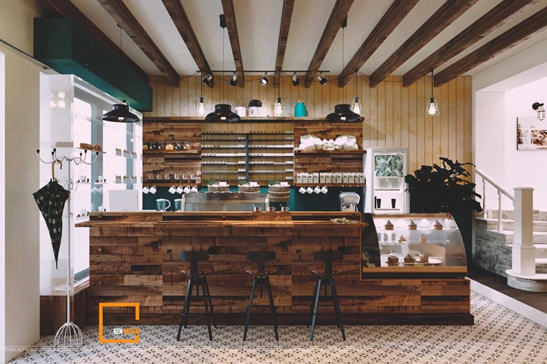 Quầy bar espresso hai group vận hành giờ cao điểm