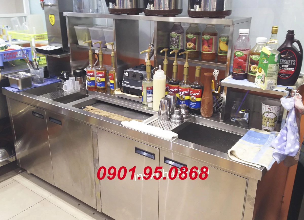 quầy bar Les Path chuẩn hóa thiết bị pha chế