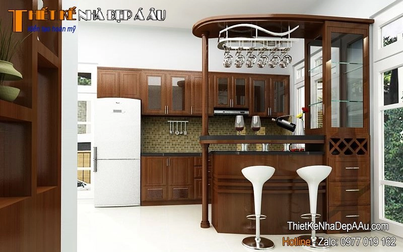 quầy bar tiêu chuẩn Milano Coffee gọn gàng