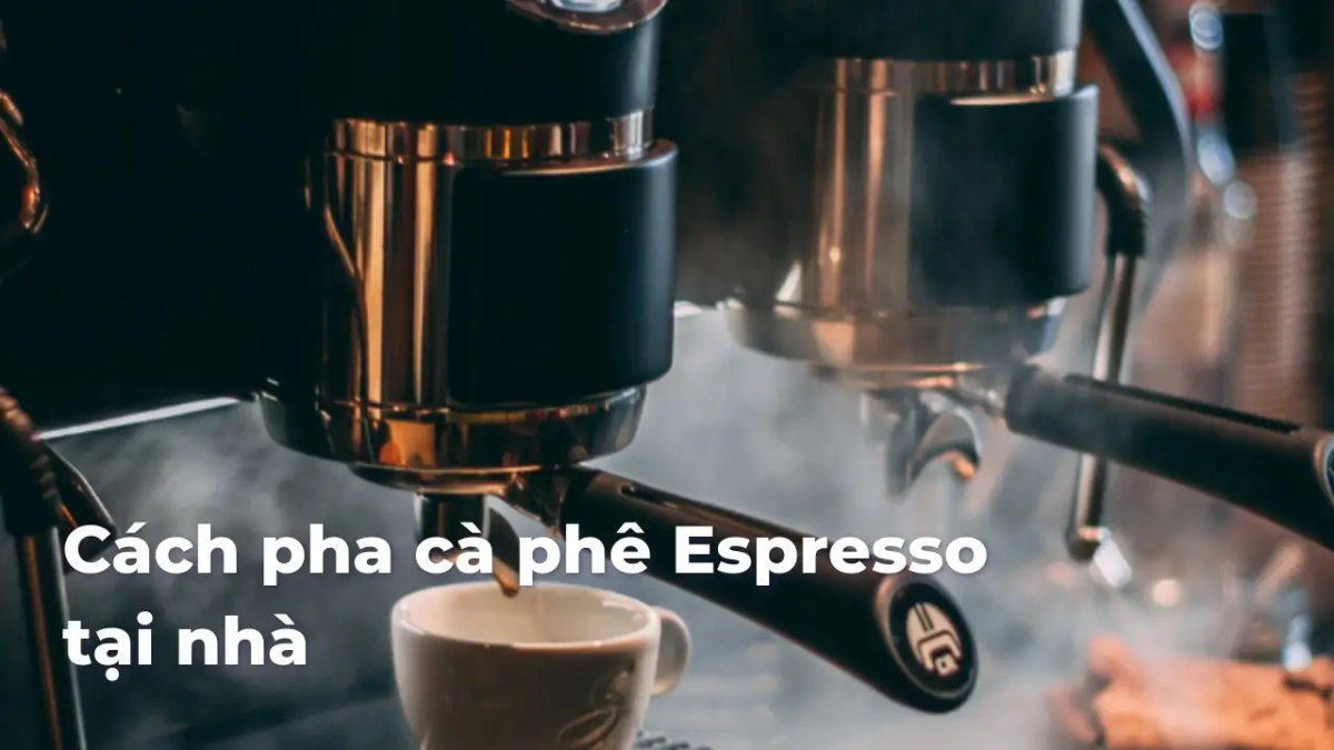 quầy pha chế espresso chuẩn tại trung nguyên e coffee