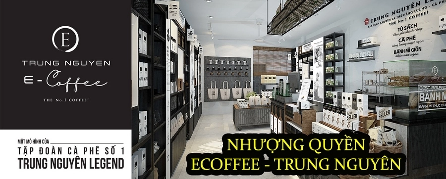 sơ đồ quy trình nhượng quyền E Coffee Trung Nguyên